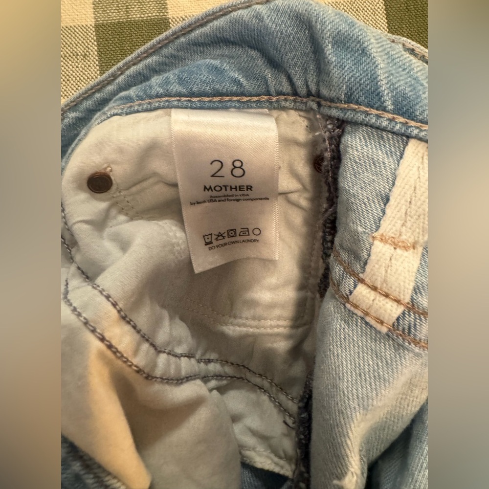 MOTHER Women's Straight Leg Jeans in Light Blue - Picture 11 of 16
